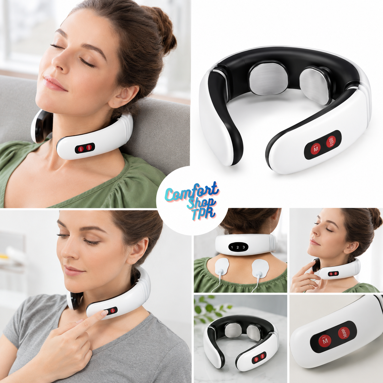 Masajeador de cuello y espalda electromagnético